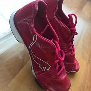 Puma running shoes.